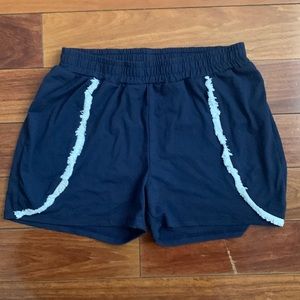 Blue Short with White Detail